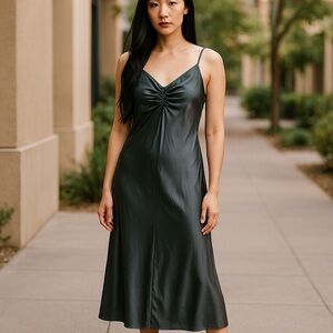 A New Day Black Slip Dress – Women's Size Small – NWT – Shiny Satin Look